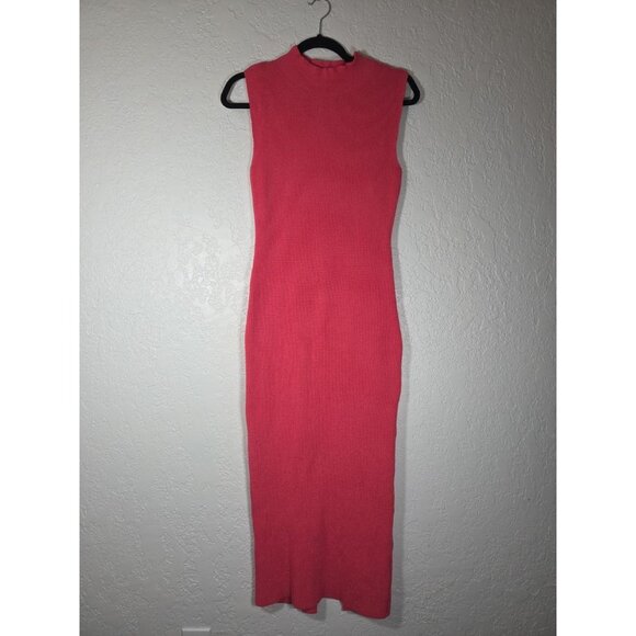 Pretty Garden Dresses & Skirts - Pretty Garden Bodycon Maxi Tank Pullover Sweater Dress Large Pink Sleeveless